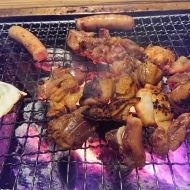 太宰府市の奥深く古民家にて食感最高の地鶏を食べる