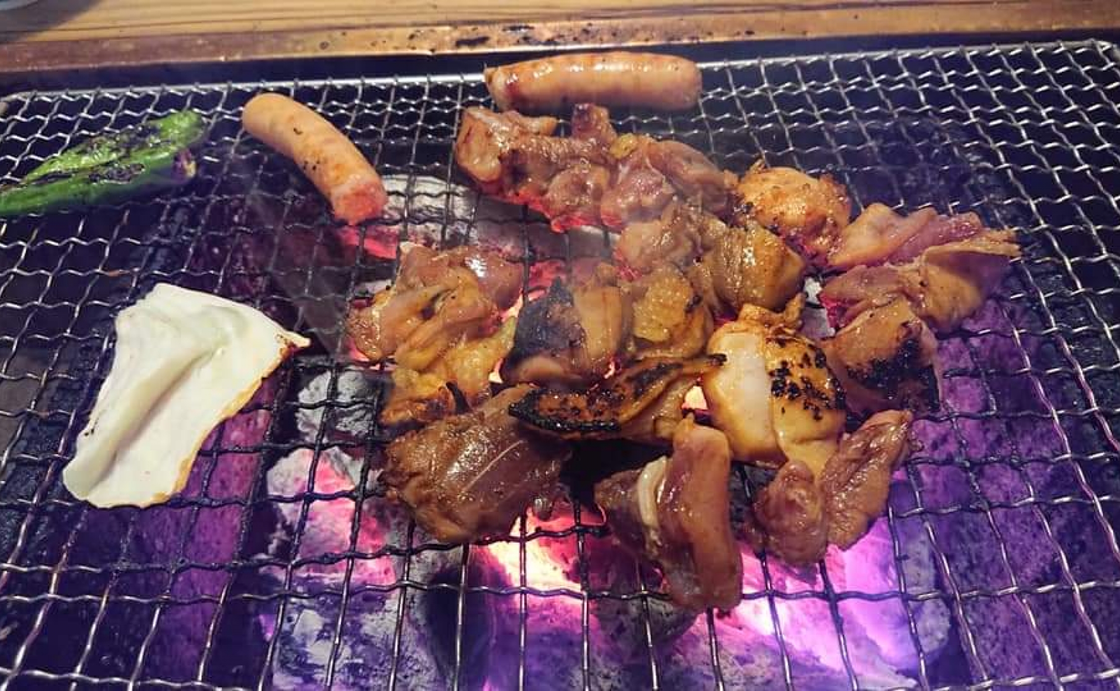 太宰府市の奥深く古民家にて食感最高の地鶏を食べる