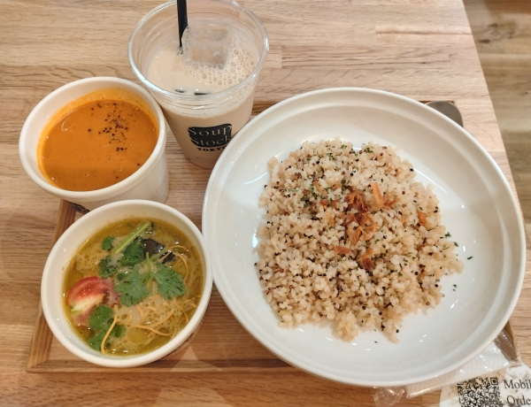オシャレな雰囲気に惹かれてはじめて入りました！スープストックトーキョー天神地下街店