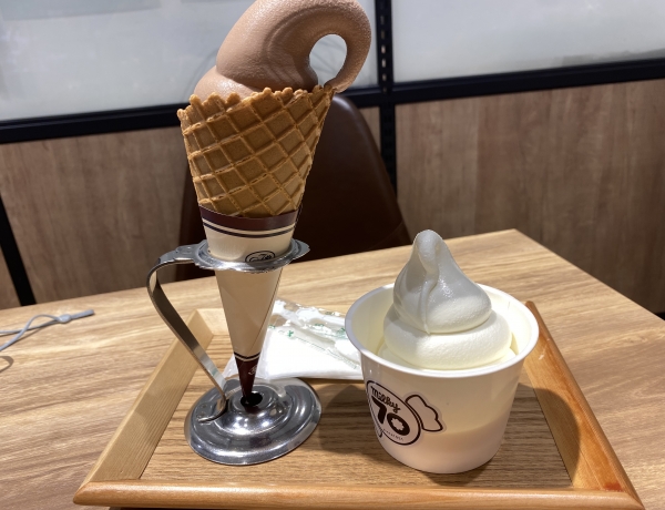 ひんやり冷たい不二家のミルキーソフト